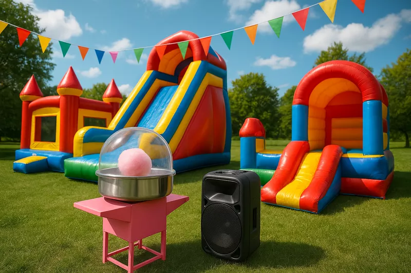 Location de structures gonflables et matériel événementiel dans l’Oise : sonorisation, éclairage, machines gourmandes